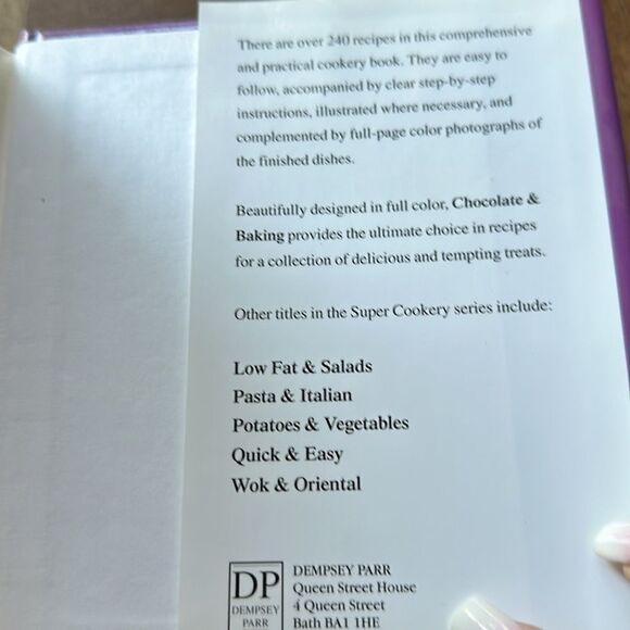 Super Cookery “Chocolate & Baking” Hardback Book - Picture 6 of 8